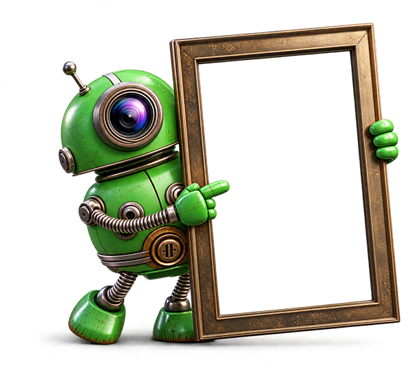 Green Robot Mascot portfolio