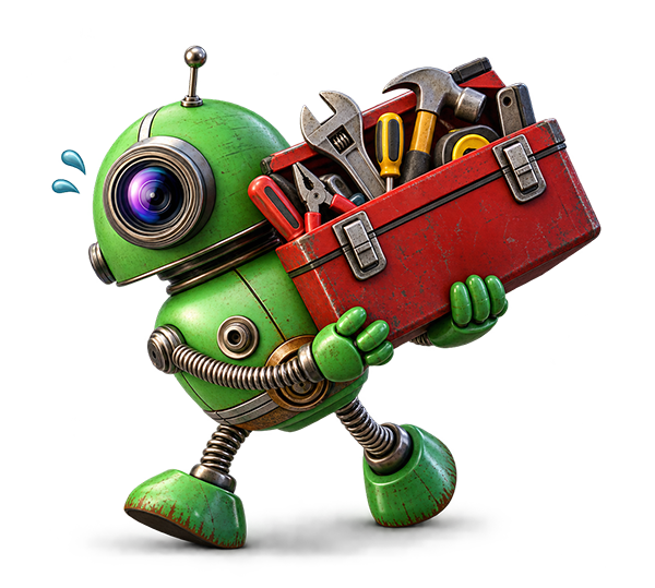 Green Robot Mascot services